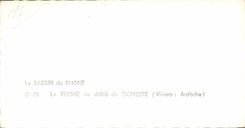 CPA the Basin of the Rhone the Rhone to the procession of Donzere (Fish ponds Ardeche)