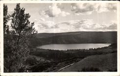 CPA Lake issarles Ardech Panoramic View