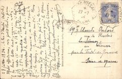 CPA edges of the lake Issarles and the Mount Mezeno Ardeche alt 997m Cows Goat Goat Lavender fields