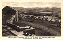 CPA Saint Agreve Ardeche 1050m alt Sejour be delicious rest cure Counts orientation the city and the lake