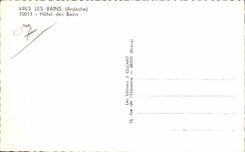 CPA Valleys Les Bains Ardeche Hotel of the Baths