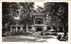 CPA Ardeche Picturesque Valleys les Bains the casino