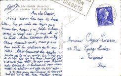 CPA Valleys les Bains Ardeche the new Diabetique Center