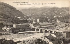 CPA Illustrated Ardeche Valleys les Bains View District of Begude