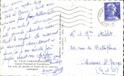 CPA Vals Les Bains Ardeche Centers Thermal and Tourist a corner of Garden and I shelter of the Source Saint Jean