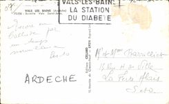 CPA Valleys Les Bains Ardeche Refreshment bar Valleys Saint Jean