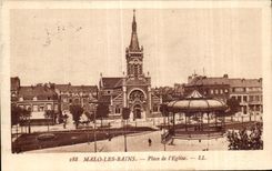CPA Malo Les Bains Place de I Eglise