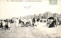CPA Malo les Bains Vue Generale de la Plage ane Donkey