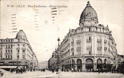 CPA Lille Street Faidherbe Carlton Hotel