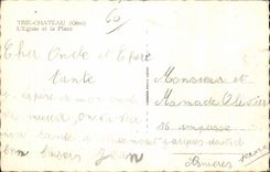 CPA clasifica la iglesia de Oise del castillo y el lugar