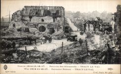 CPA Guerre 1914-15-16-17 trata de nuevo a alemanes de Tracy el valle Militaria