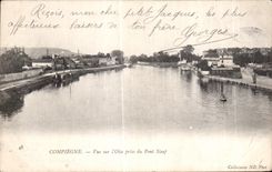 CPA Compiegne Vue sur l Oise prise du Pont Neuf