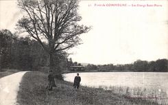 CPA forest of Compiegne the Ponds Saint Pierre
