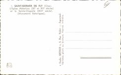 Santo de CPA para germinar la iglesia de la abadia de De Fly Oise