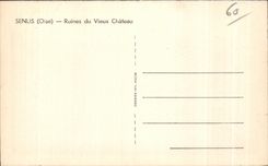 CPA Senlis (Oise) Ruins of the Old Castle