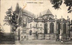 CPA Clermont (Oise) Church