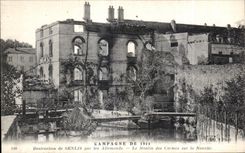 CPA Countryside De Destrue Senlis by the Germans the Mill of the Carmelite friars on the Militaria Little nun