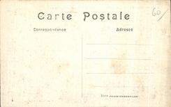 CPA War De Senlis Houses of the street of the Republic Houses in the Hand Street Militaria