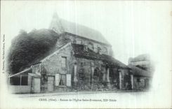 CPA Creil Ruines de l Eglise Saint Evremont 