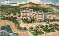 CPA Meyer s Victoria Hotel Beaulieu Sur Mer