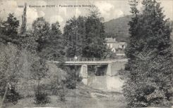 CPA Environs de Vichy Passerelle sur le Sichon
