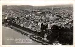CPA Vichy Vue Generale prise Avion Les Quais de l Allier etablissement thermal