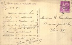 CPA Vichy La Tour de I Horloge