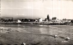 CPA Vichy Reine des Villes d Eaux L Allier et le stade nautique de Bellerive