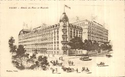 CPA Vichy Hotel du Parc et Majestic
