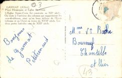 CPA Gannat Place Hennequin et Eglise Ste Croix Pharmacien