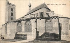 CPA Gannat L Eglise
