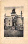 CPA Chateau de Busset le Pont Levis