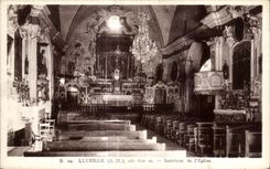 CPA Luceram Interieur de I Eglise