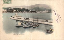 CPA Saint Jean Cap Ferrat Port Saint jean Bateaux 