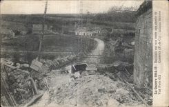 CPA La Guerre1914 Carency Barricade sur une route 