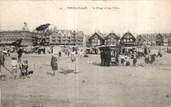 CPA Berck Plage La Plage et Les Villas