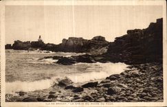 CPA Ile de Brehat La Greve du Phare du Paon