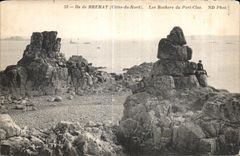 CPA Ile de Brehat Les Rochers du Port Cls