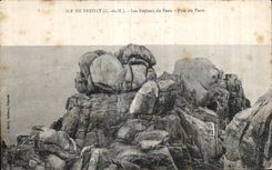 CPA Ile de Brehat Les Rochers du Paon Pres du Paon