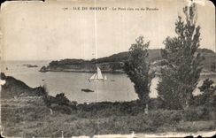 CPA Ile de Brehat Le Port Clos Vu Du Paradis