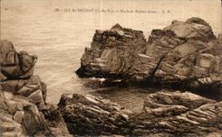 CPA Ile de Brehat Rochers Sainte Anne