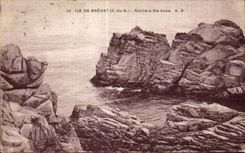 CPA Ile de Brehat Rochers Ste Anne