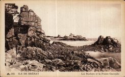 CPA Ile de Brehat Les Rochers et la Pointe Guersido