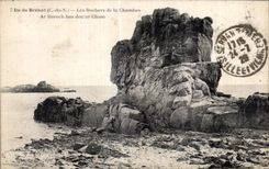CPA Ile de Brehat Les Rochers de la Chambes