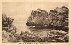 CPA Ile de Brehat Rochers Sainte Anne