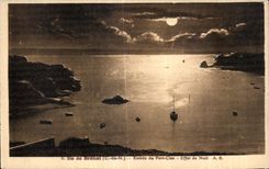 CPA Ile de Brehat Entree du Port Clos Effet de Nuit