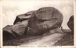 CPA Ploumanac h Rochers etranges La tete de mort