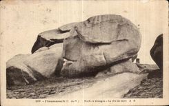 CPA Ploumanac h Rochers etranges La tete de mort