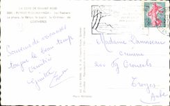CPA La Cote De Granit Rose Perros Ploumanac h Les Rochers Le phare le Belier le Lapin le Chateau du Costaeres