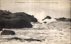 CPA Ploumanac h La mer sur la coil sauvage de la Pointe de Ploumanac h